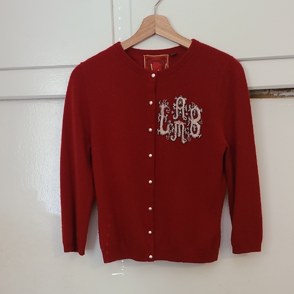 Vintage L.A.M.B. Beaded Cardigan - Picture 6 of 14